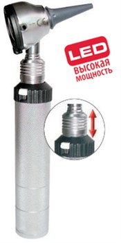 Отоскоп KaWe Евролайт ФО 30 LED 3,5В высокой мощности (фиброоптический) 01.11830.101 - фото 5108