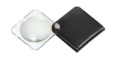 Лупа складная двояковыпуклая classic, диаметр 60 мм, 3.5х (10.0 дптр), цвет черный, форма квадратная ESH-1752560 - фото 6373