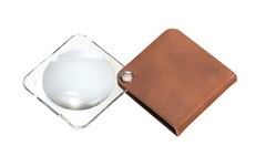 Лупа складная двояковыпуклая classic, диаметр 60 мм, 3.5х (10.0 дптр), цвет бронзовый, форма квадратная ESH-1752860 - фото 6375