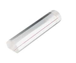 Лупа линейка настольная светопольная плосковыпуклая с красной направляющей линией, 122 х 26 мм, 1:2.0 - фото 6384