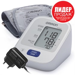Тонометр автоматический на плечо М2 Basic с адаптером OMR-093 - фото 6807