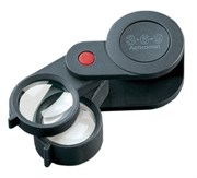 Лупа техническая складная ахроматическая в пластиковом корпусе Plastic precision folding magnifiers, диаметр 23 мм, 3.0х; 6.0х; 9.0х