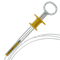 Захват для извлечения инородных тел Wilson Instruments, одноразовый, четырехлапковый, с петлей (упаковка - 10 шт.) 4472